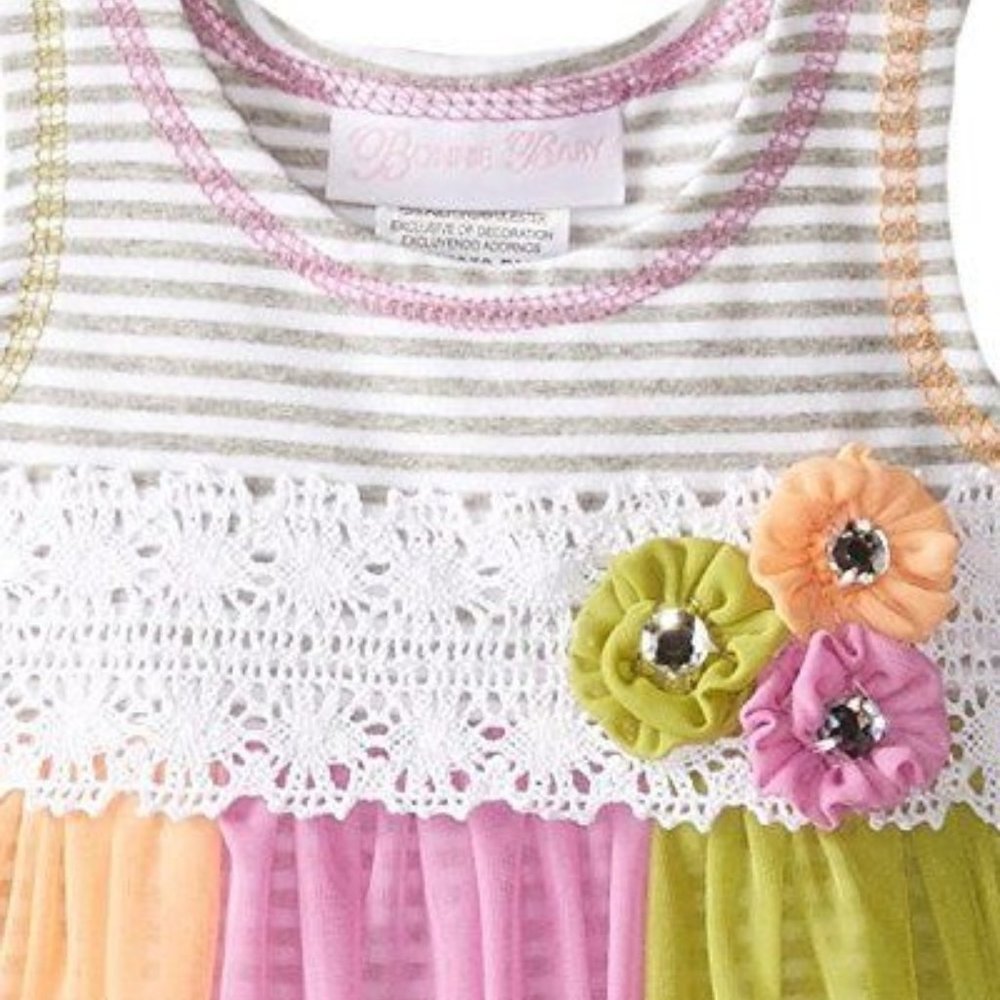 Bonnie Baby Romper Dress Summer Outfits Clothes Lot size 3-6 Mo NWT - Picture 4 of 10